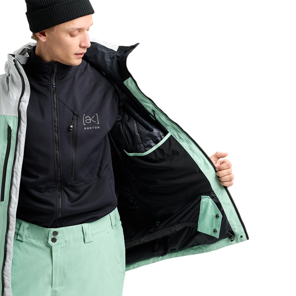 Burton 2026 AK Swash Gore-Tex Jacket - Grey Cloud/Soft Sage True Black