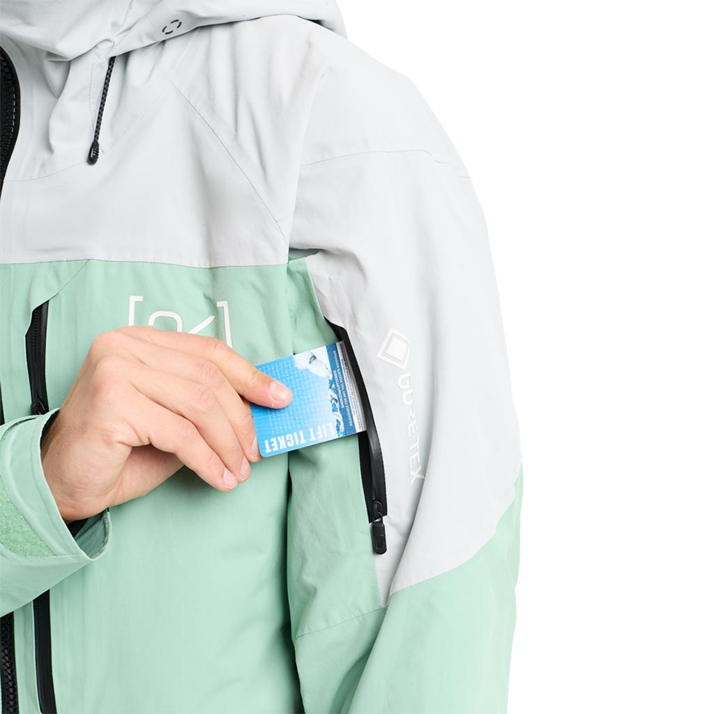 Burton 2026 AK Swash Gore-Tex Jacket - Grey Cloud/Soft Sage True Black