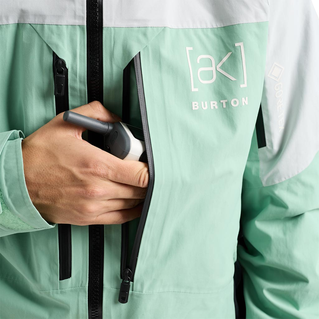 Burton 2026 AK Swash Gore-Tex Jacket - Grey Cloud/Soft Sage True Black