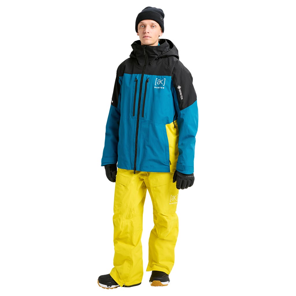 Burton 2026 AK Swash Gore-Tex Jacket - True Black/Blue Teal/Atomic Yellow