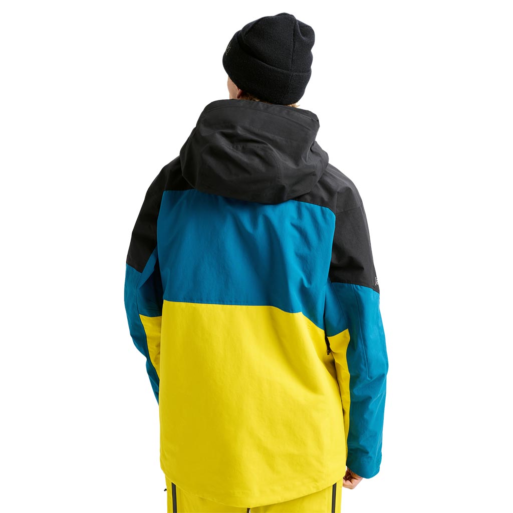 Burton 2026 AK Swash Gore-Tex Jacket - True Black/Blue Teal/Atomic Yellow