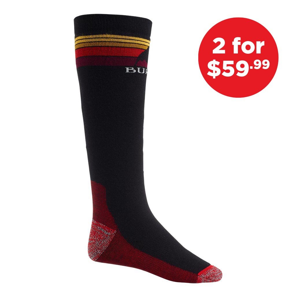 Burton Emblem Midweight Socks - True Black