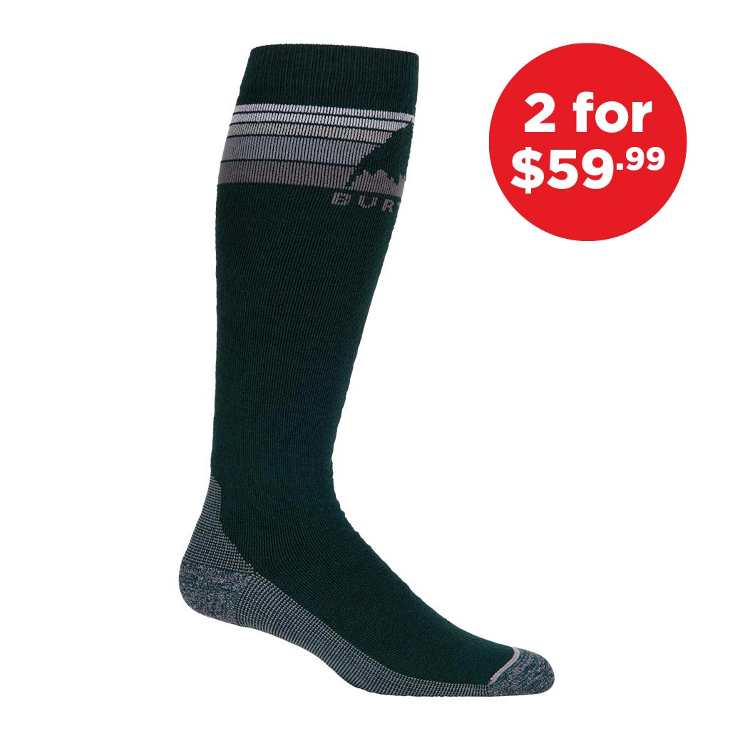 Burton Emblem Midweight Socks - Deep Emerald