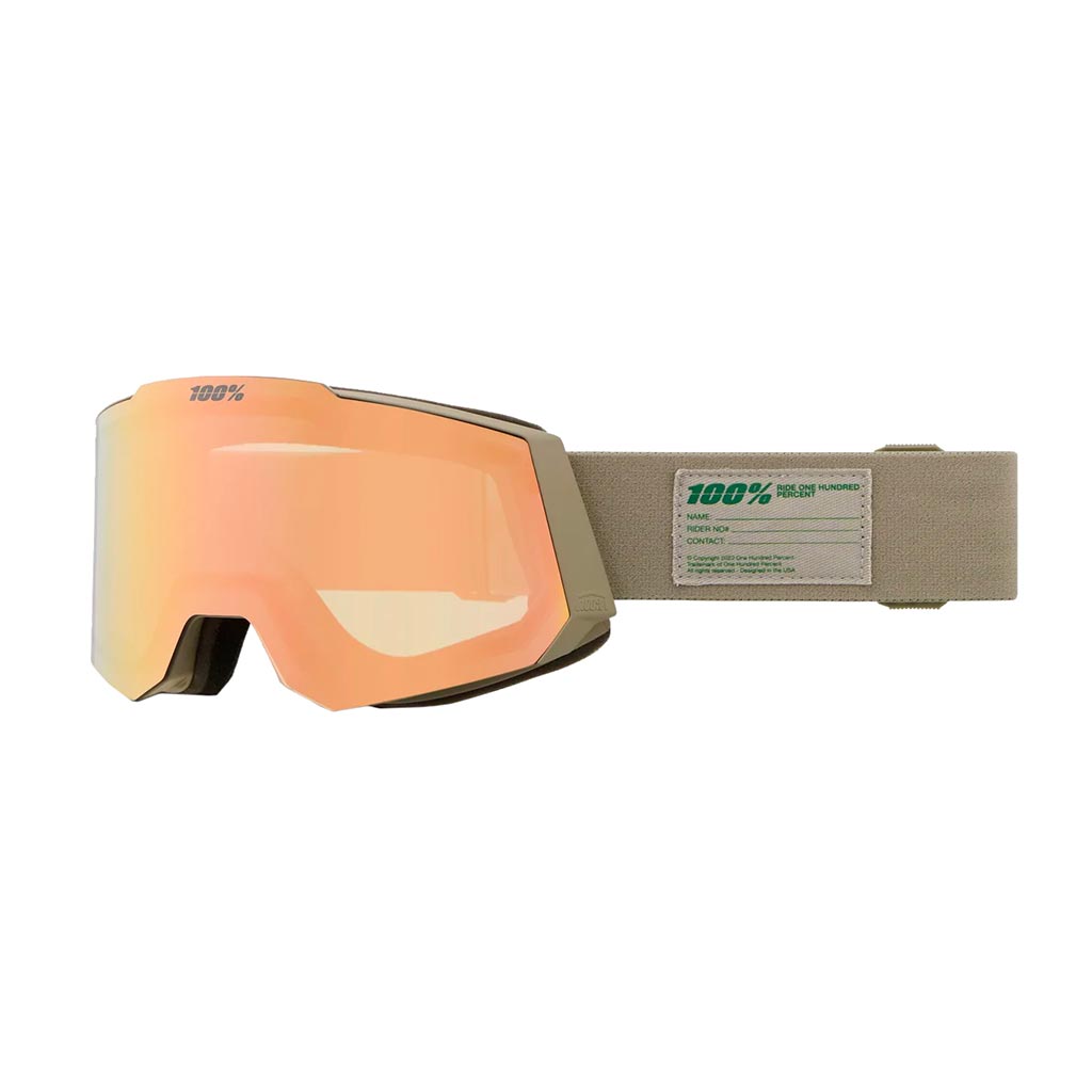100% Snowcraft Goggle - Cement/Copper