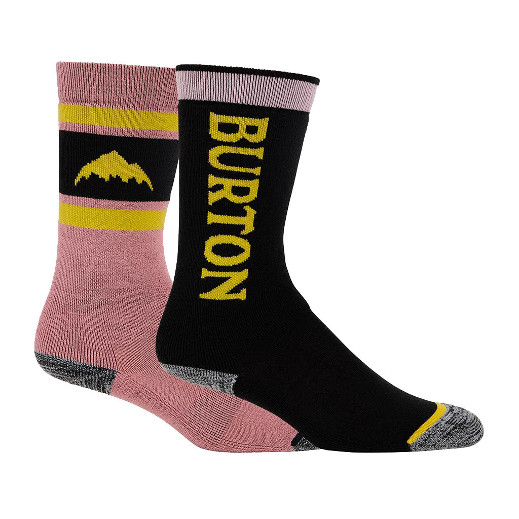 Burton 2024 Kids Weekender Sock 2 Pack - Powder Blush