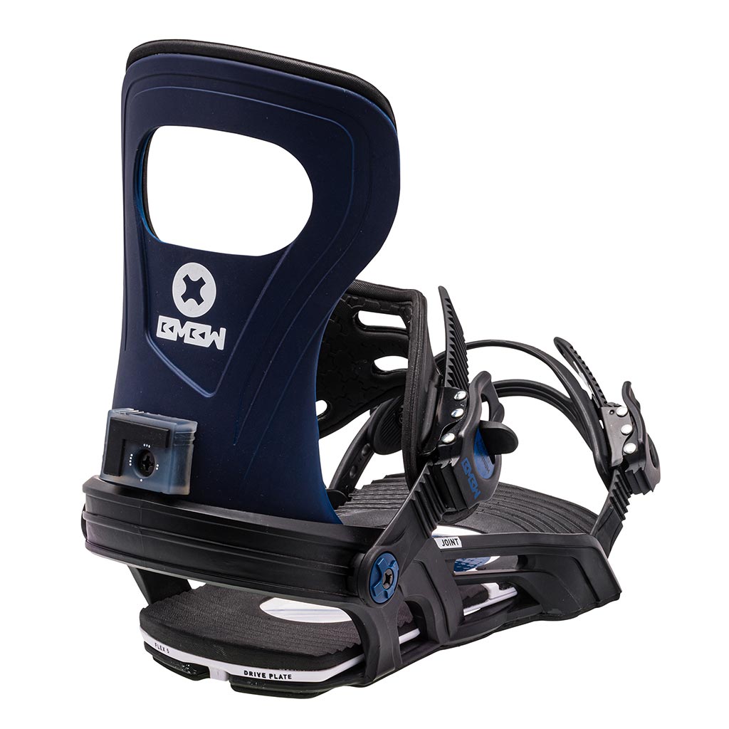 Bent Metal Joint Bindings - Black/Blue