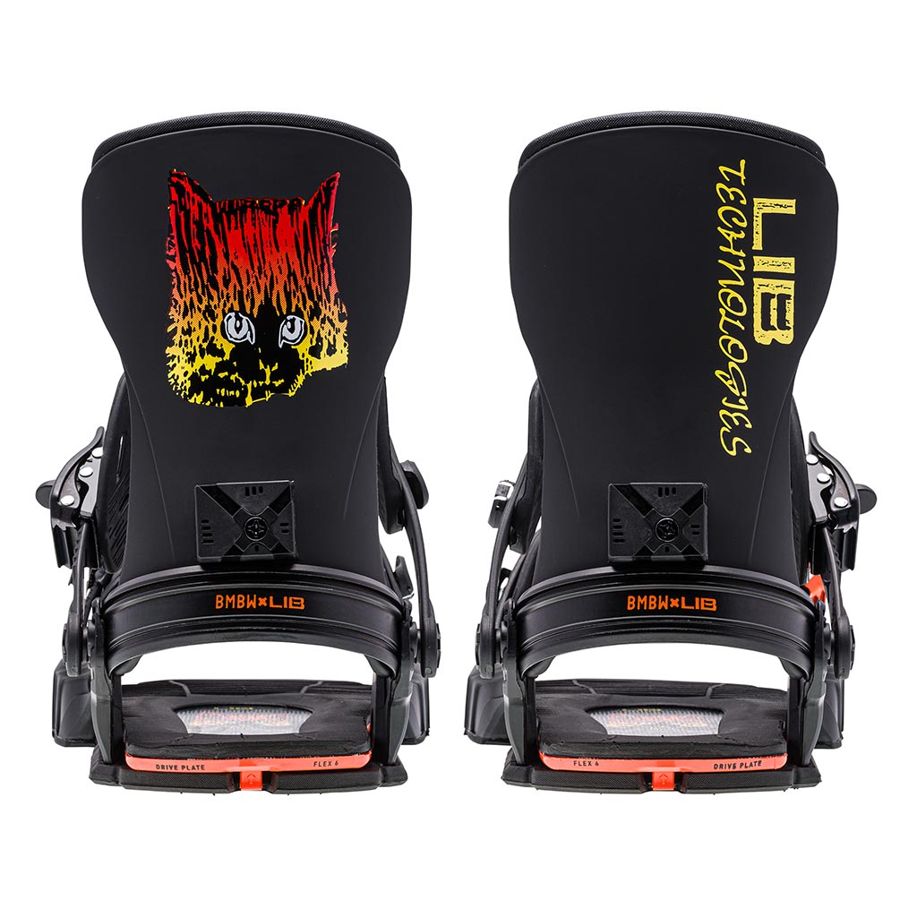 Bent Metal x Lib Tech Transfer Bindings - Black/Orange