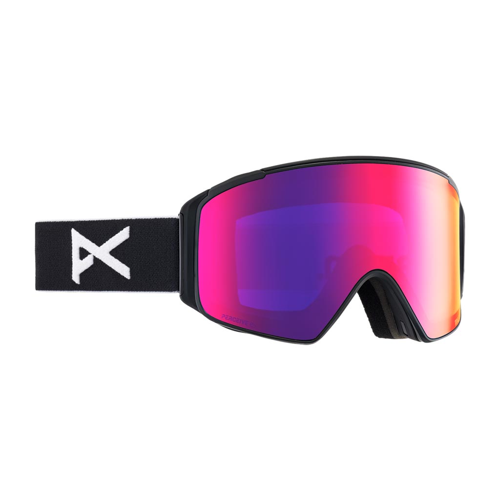 Anon M4 Low Bridge Cylindrical Goggle - Black/Sun Red