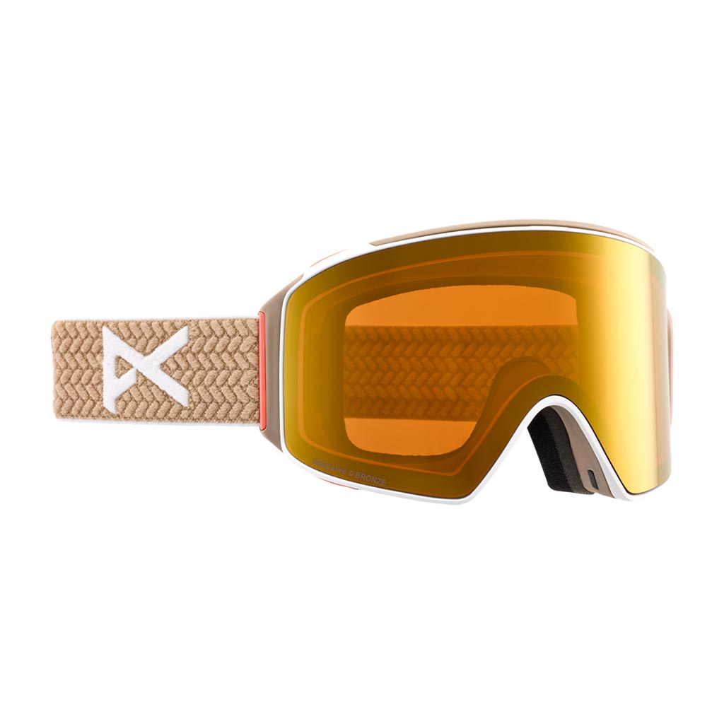 Anon 2025 M4 Cylindrical Goggle - Summit Taupe/Sun Bronze