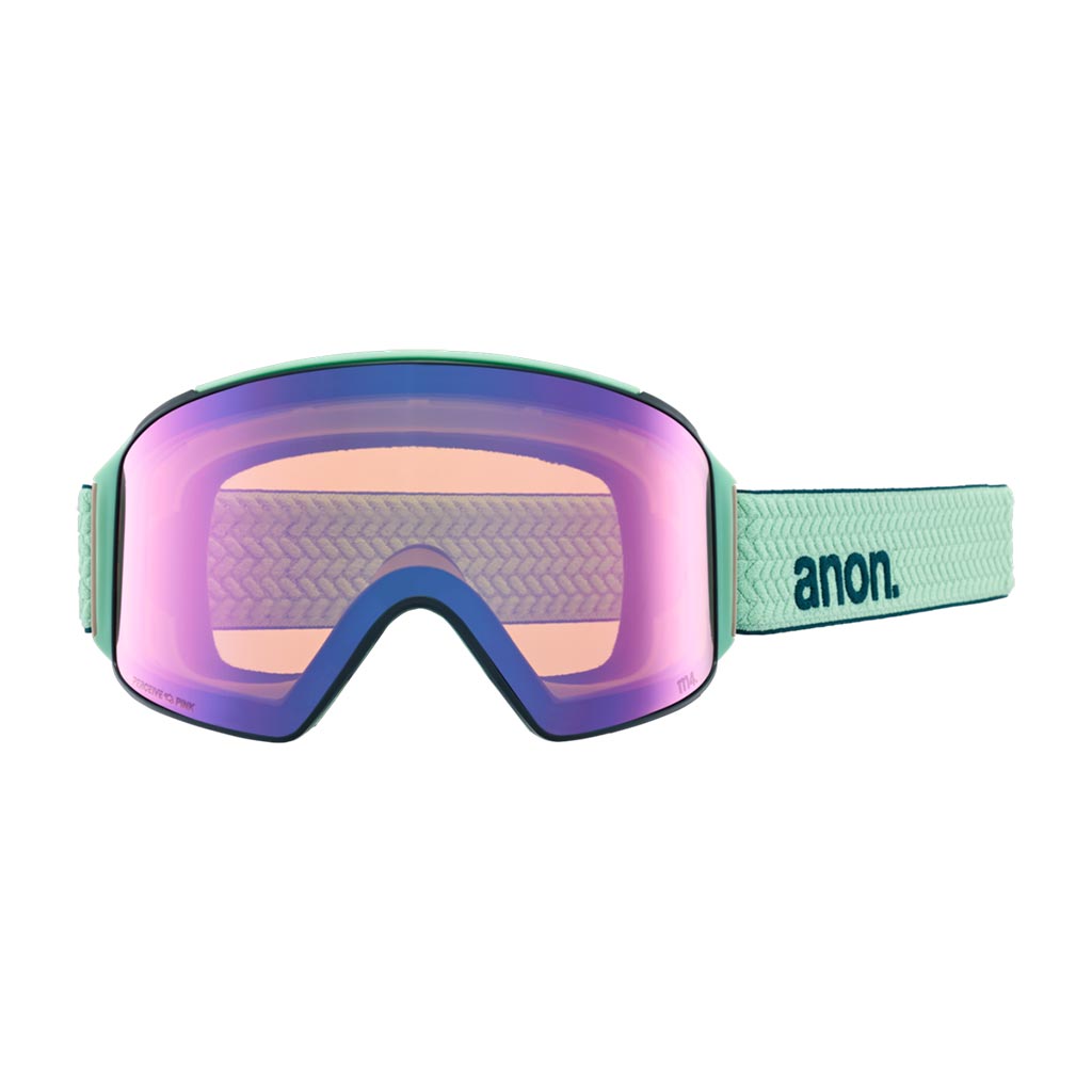 Anon 2025 M4 Low Bridge Cylindrical Goggle - Powdermint/Variable Green