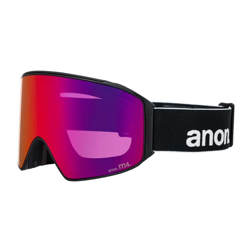 Anon 2026 M4 Cylindrical Low Bridge Goggle - Black/Sunny Red