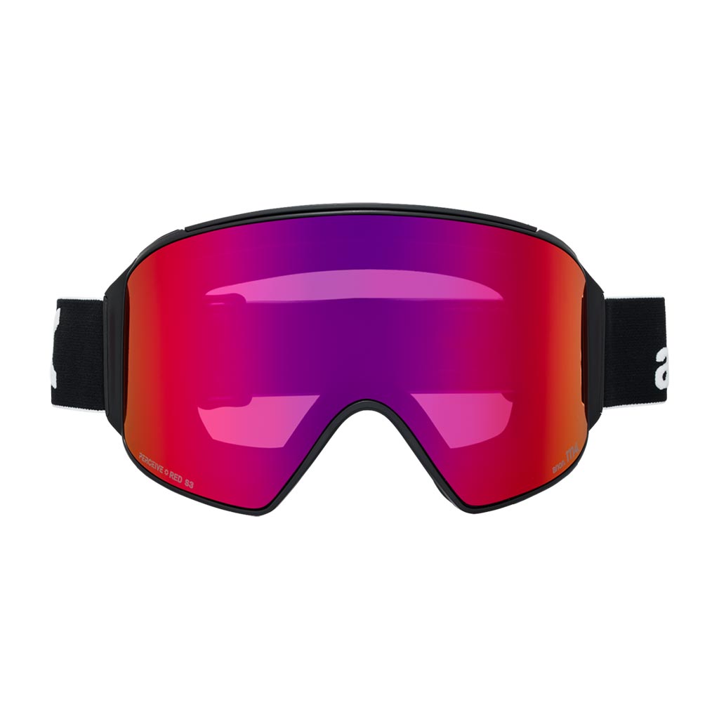 Anon 2026 M4 Cylindrical Low Bridge Goggle - Black/Sunny Red