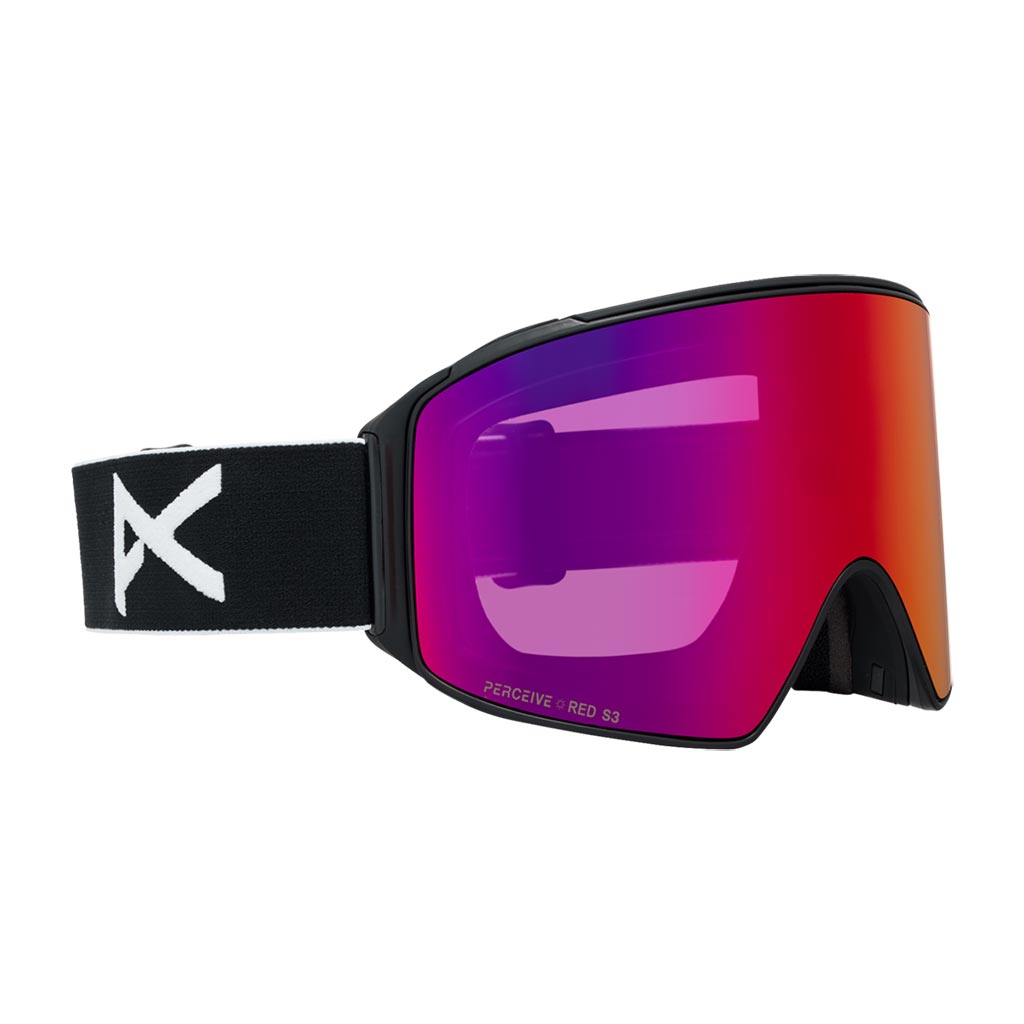 Anon 2026 M4 Cylindrical Low Bridge Goggle - Black/Sunny Red