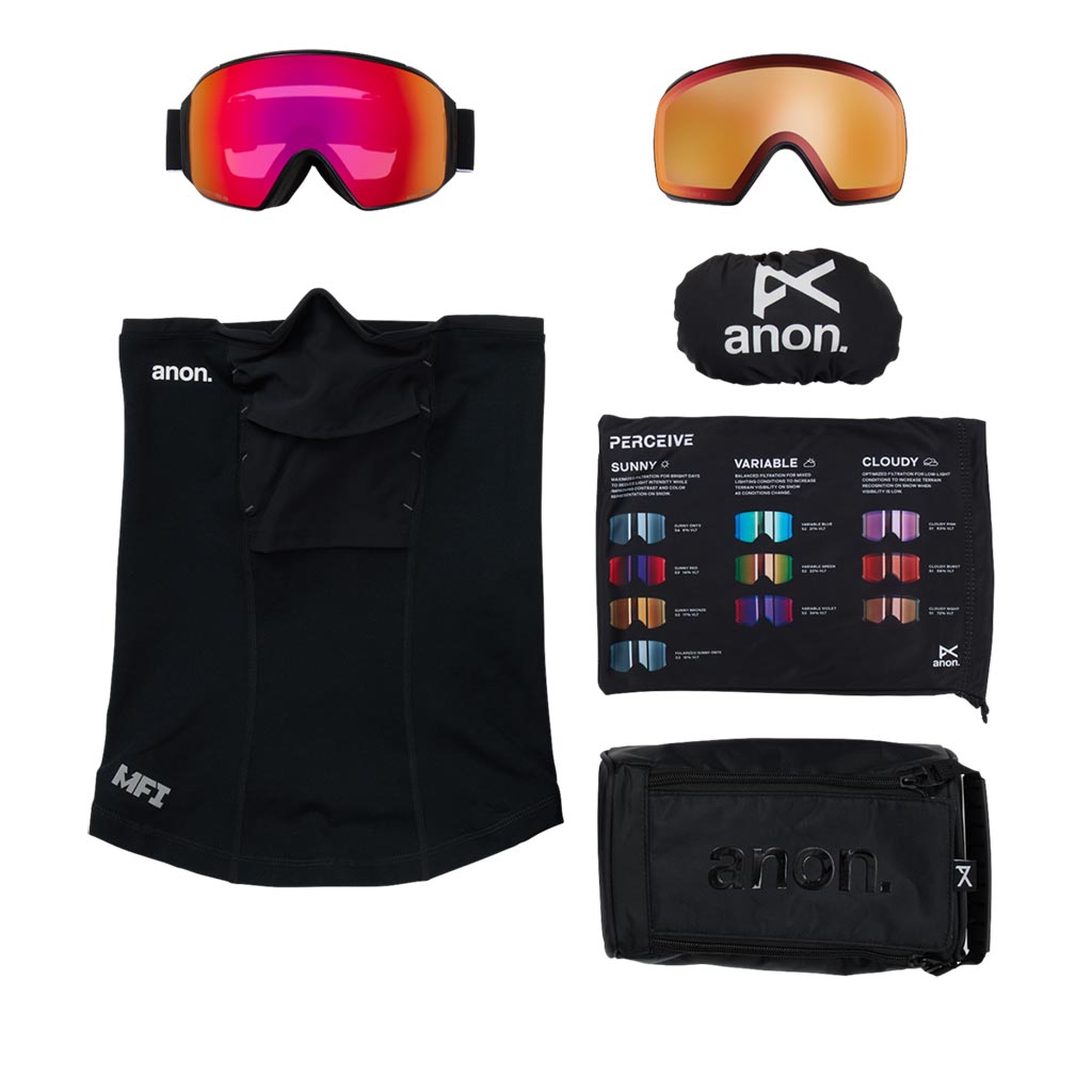 Anon 2026 M4 Toric Goggle - Black/Sunny Red