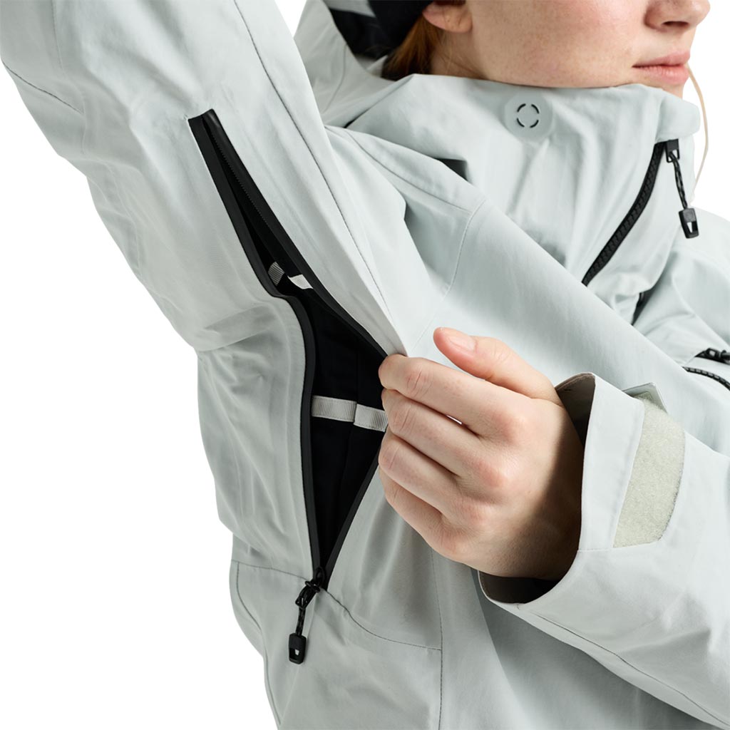 Burton 2026 Womens AK Upshift Gore-Tex Jacket - Grey Cloud