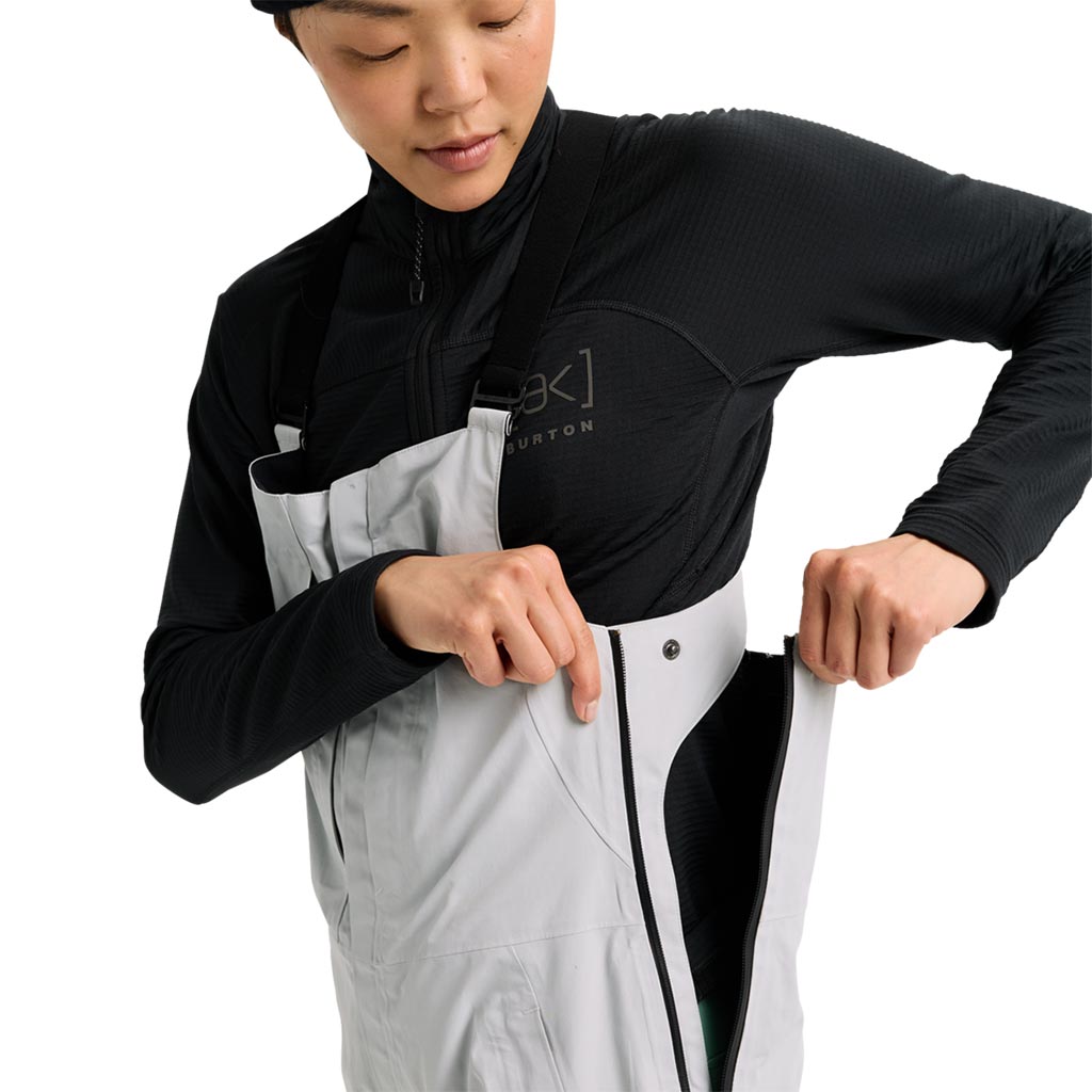 Burton 2026 Womens AK Kimmy Gore-Tex 2L Bib Pant - Grey Cloud