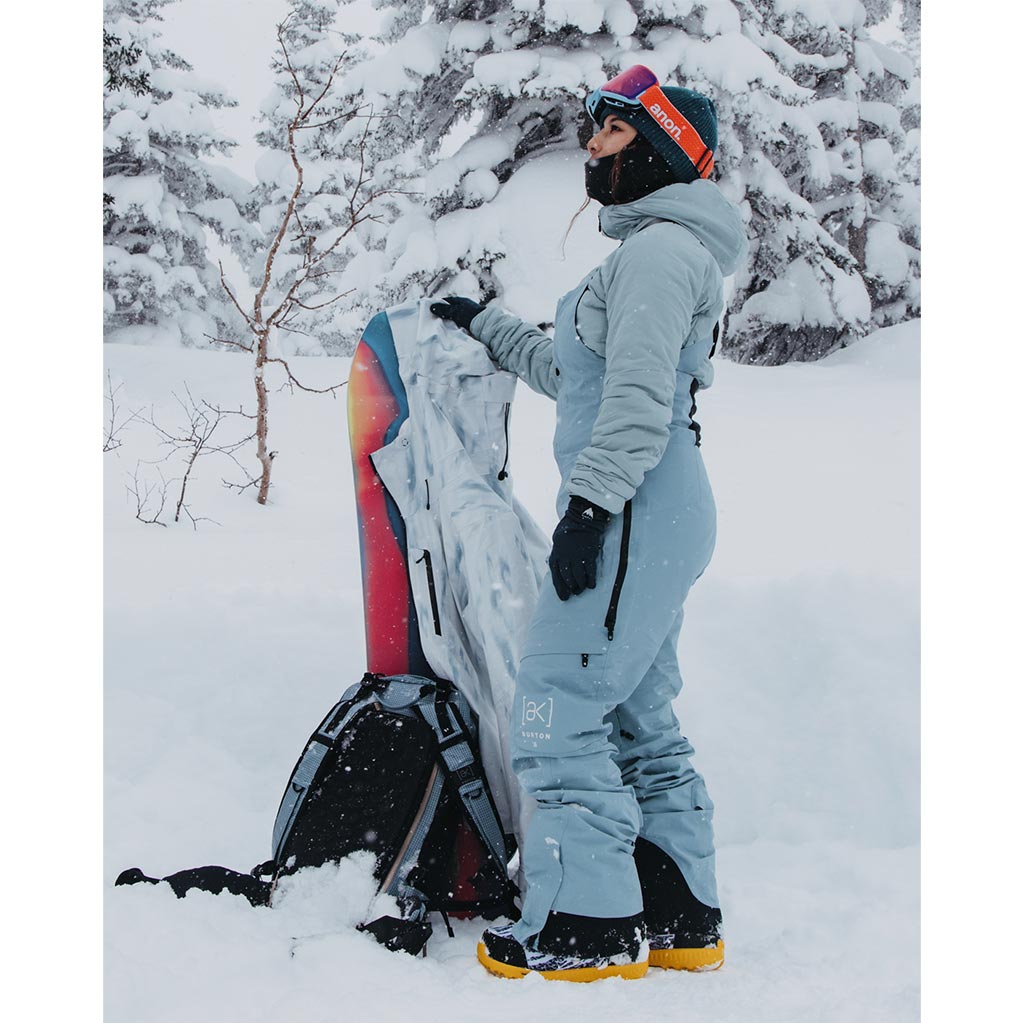 Burton 2025 Short Womens AK Kimmy 2L Bib Pant - Dusty Blue
