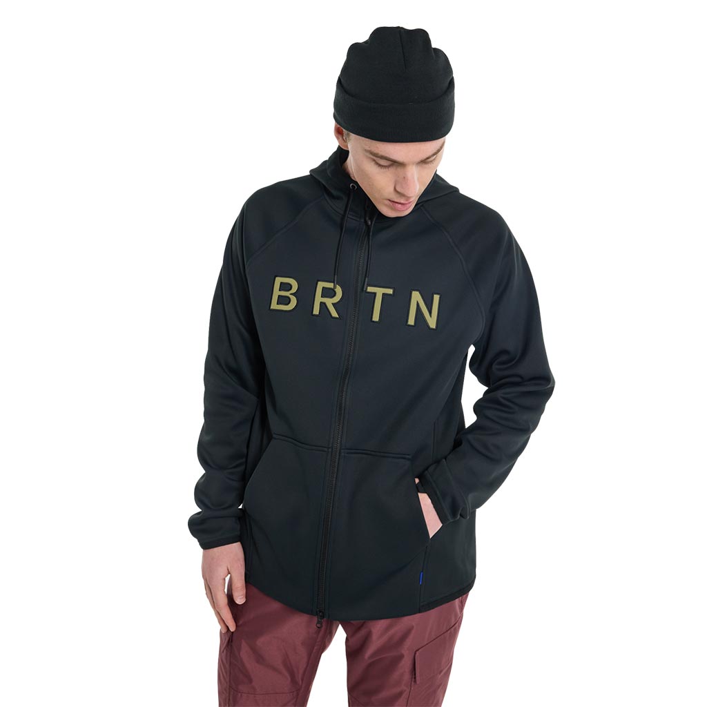 Burton Crown Weatherproof Full Zip Hoodie - True Black