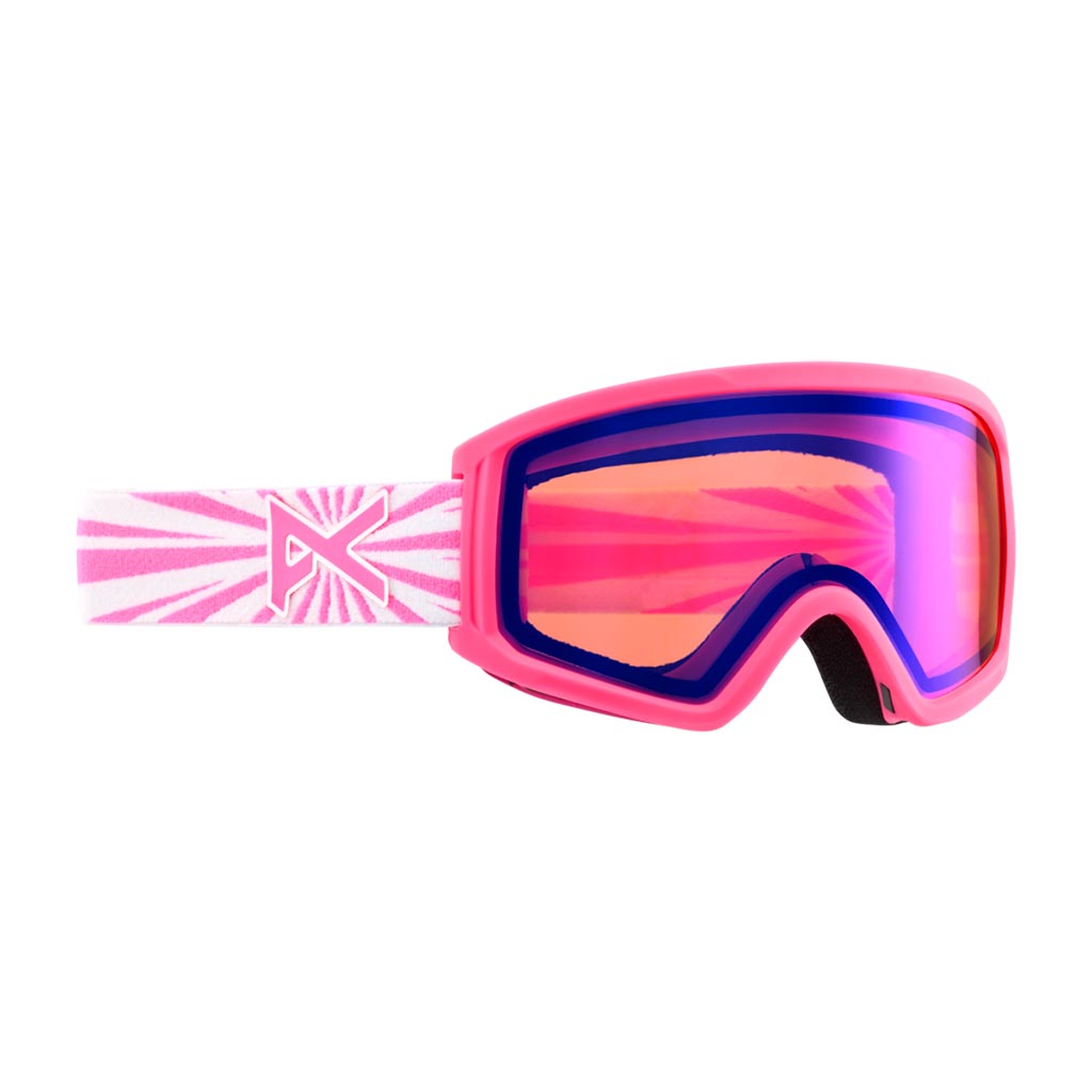 Anon Tracker 2.0 Kids Goggle - Pink Flag/Blue Amber