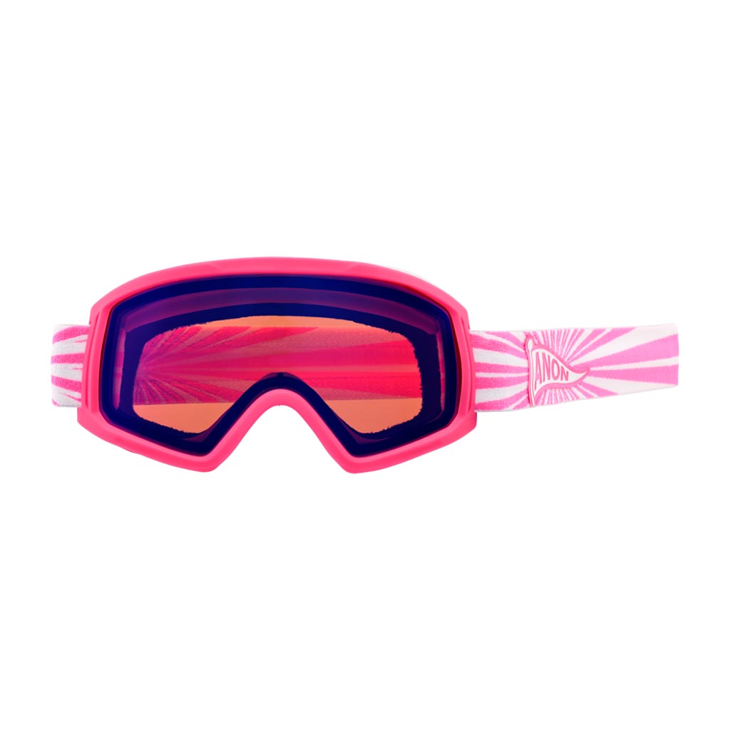 Anon Tracker 2.0 Kids Goggle - Pink Flag/Blue Amber