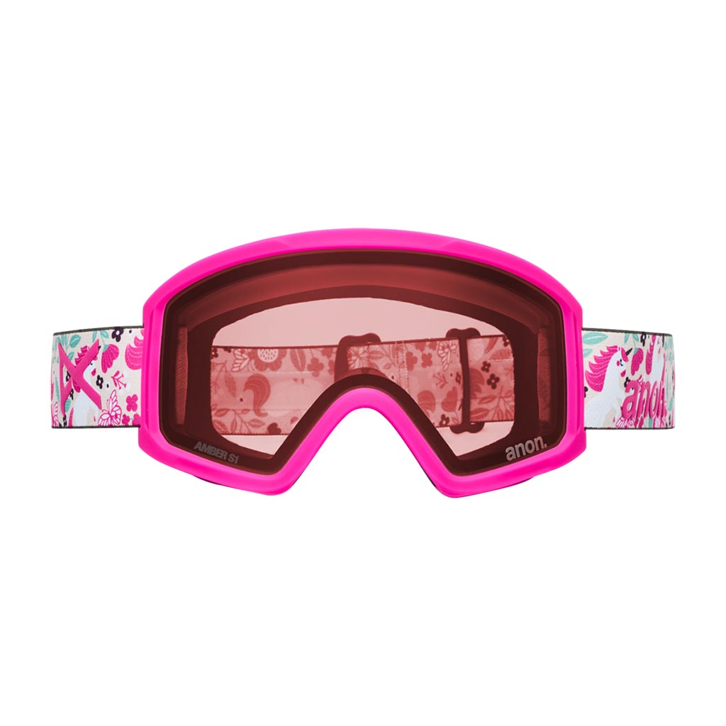 Anon 2026 Tracker 2.0 Kids Goggle + MFI - Unicorns/Pink Amber