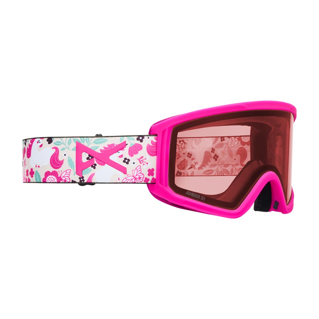 Anon 2026 Tracker 2.0 Kids Goggle + MFI - Unicorns/Pink Amber