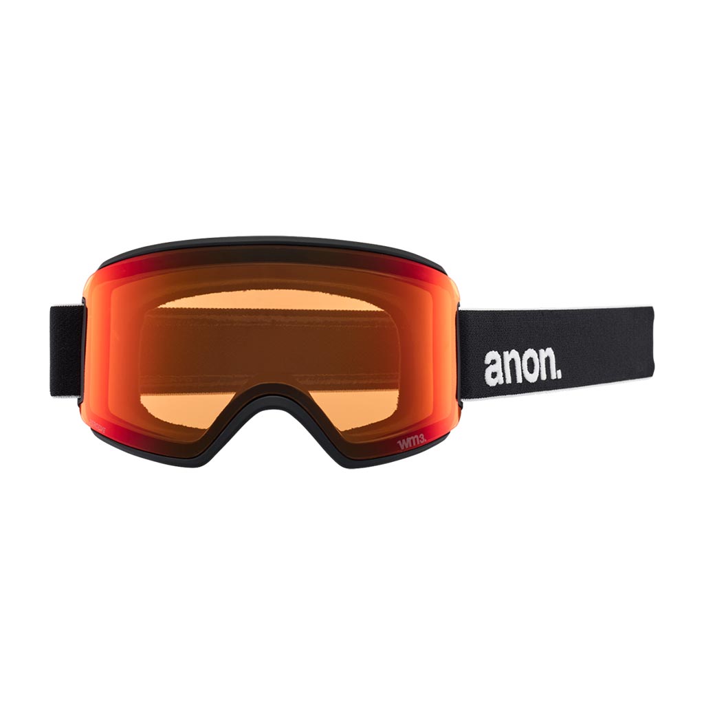 Anon WM3 Goggle + Extra Lens - Black/Sun Red