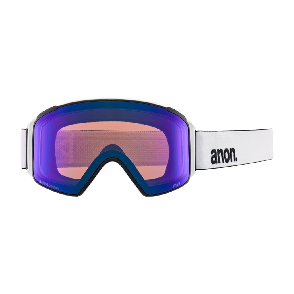 Anon M4S Low Bridge Cylindrical Goggle - White/Sun Onyx