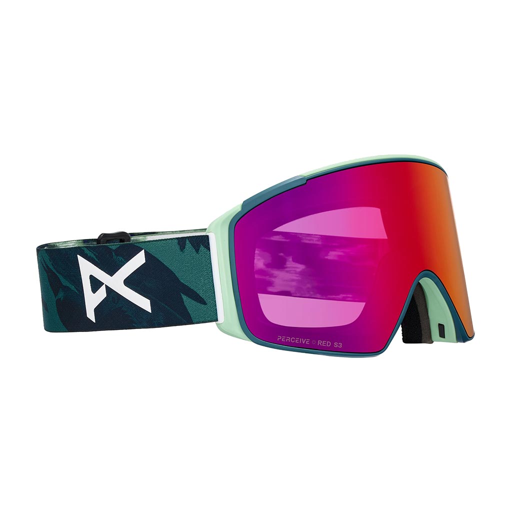 Anon 2026 M4S Cylindrical Low Bridge Goggle - Family Tree/Sunny Red