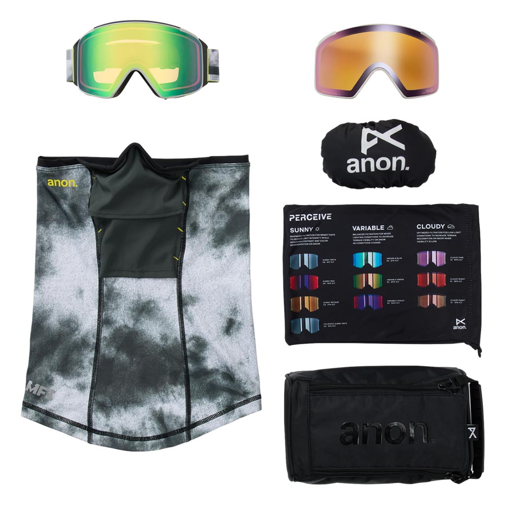 Anon 2026 M4S Cylindrical Goggle - Tiltshift/Variable Green