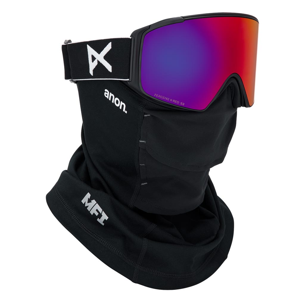 Anon 2026 M4S Cylindrical Goggle - Black/Sunny Red