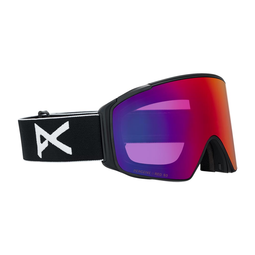 Anon 2026 M4S Cylindrical Low Bridge Goggle - Black/Sunny Red