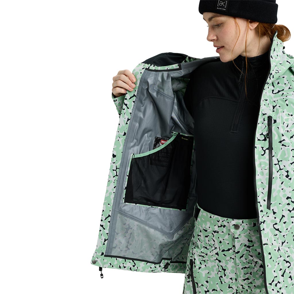 Burton 2026 Womens AK Tuvak Gore-Tex 3L Jacket - Sage Dot Camo