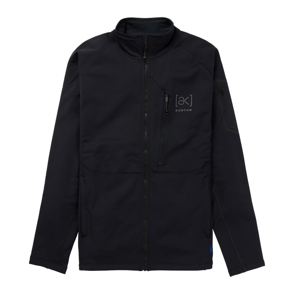 Burton 2025 AK Baker Stretch Full Zip Fleece - True Black