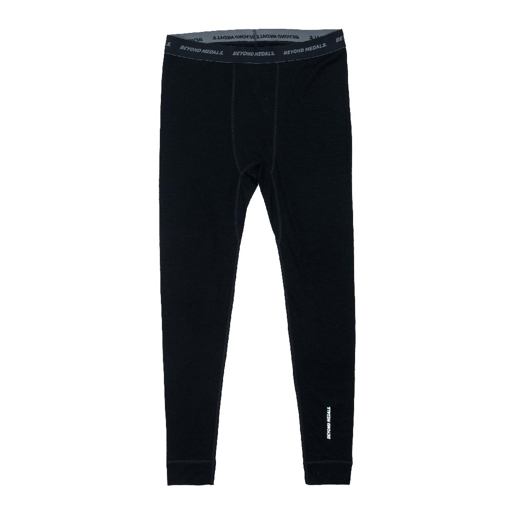 Beyond Medals Merino Baselayer Thermal Pant - Black