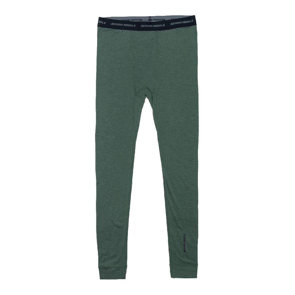 Beyond Medals Merino Baselayer Thermal Pant - Green