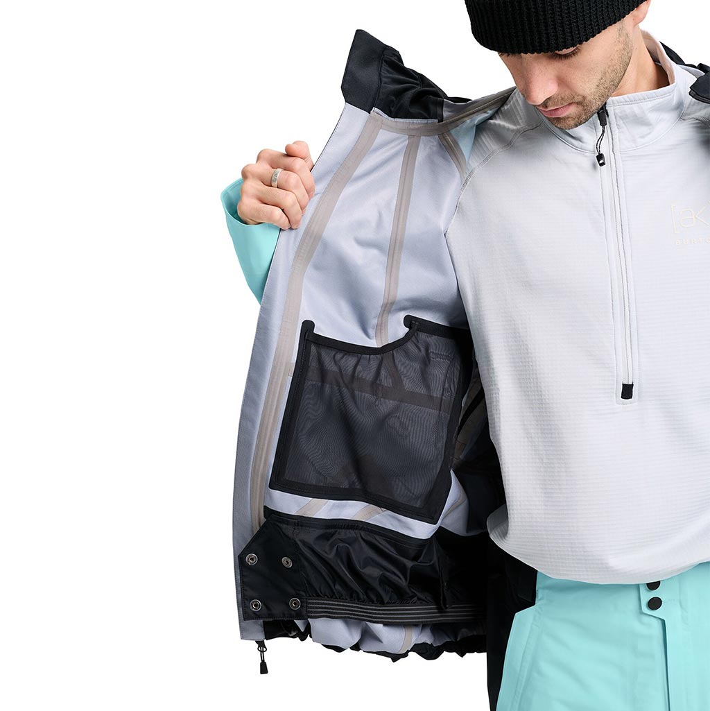 Burton 2026 Reserve 3L Jacket - Black/Light Teal