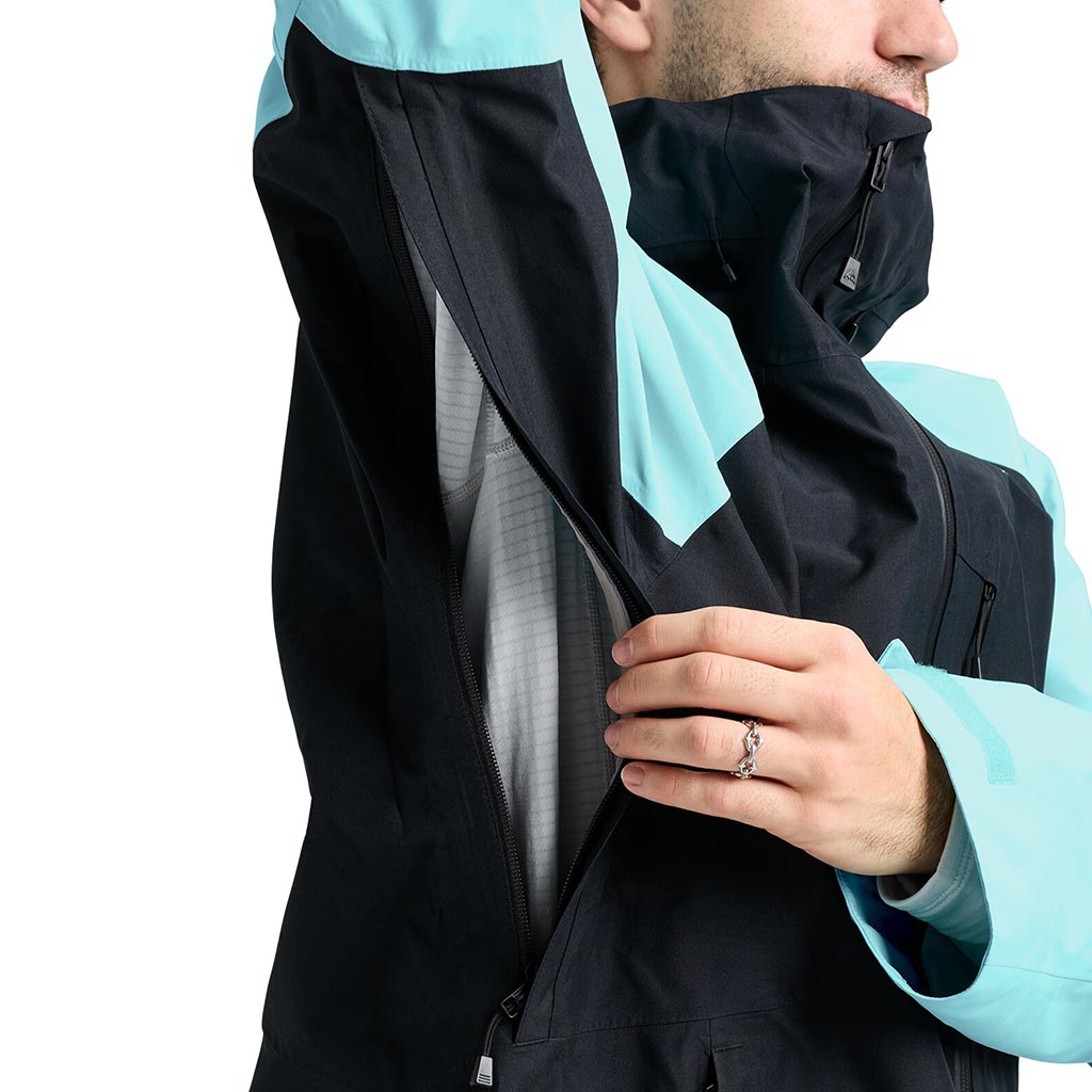 Burton 2026 Reserve 3L Jacket - Black/Light Teal