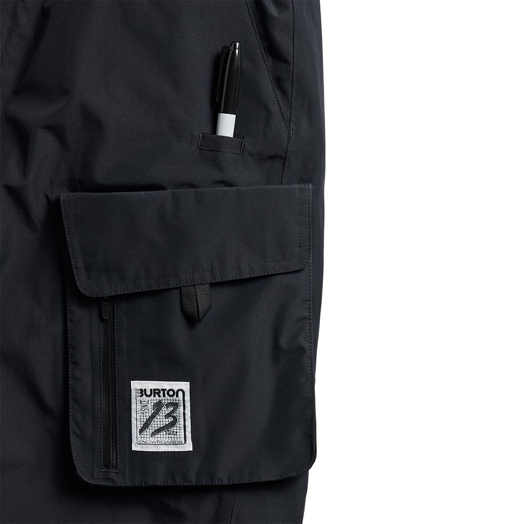 Burton Zeb 2L Baggy Cargo Pant - True Black