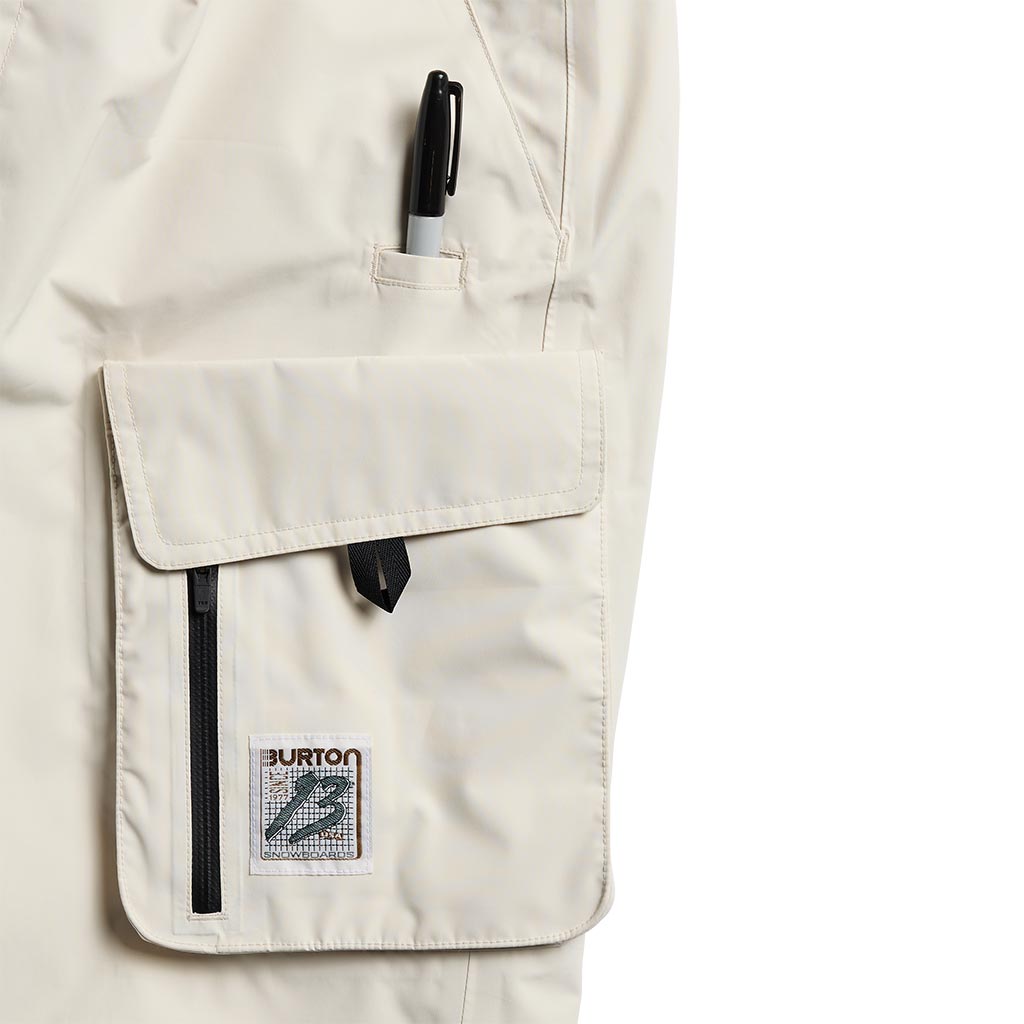 Burton Zeb 2L Baggy Cargo Pant - Lunar Sand