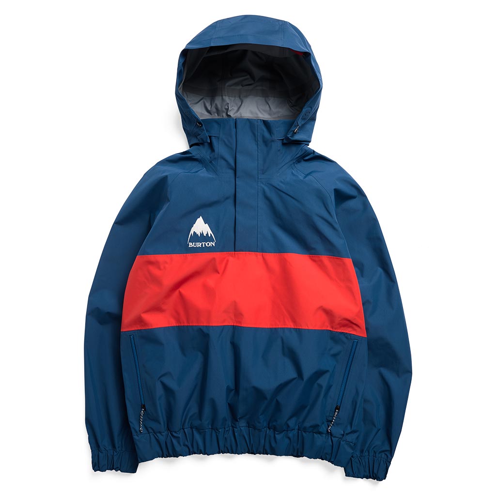 Burton 80's Powdershell 3L Jacket - Selvedge Blue/Performer Red
