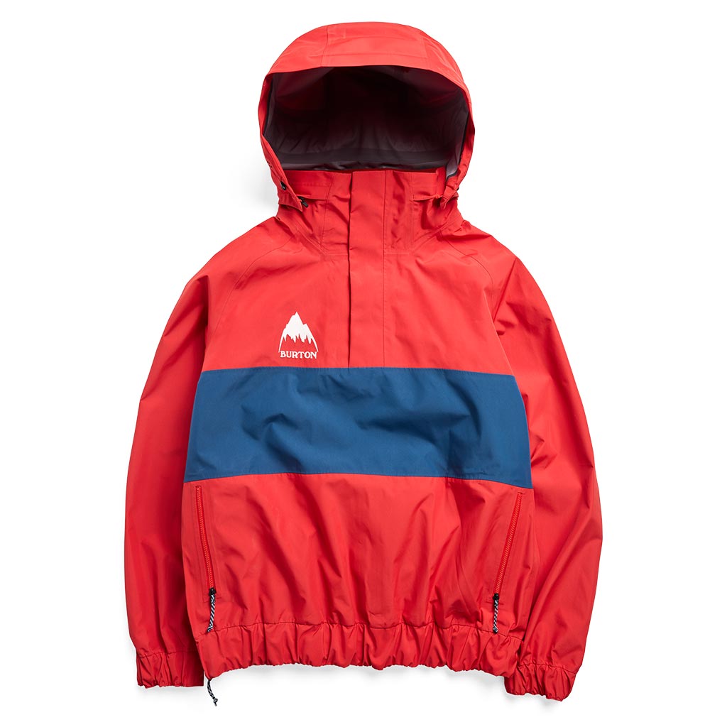 Burton 80's Powdershell 3L Jacket - Performer Red/Selvedge Blue