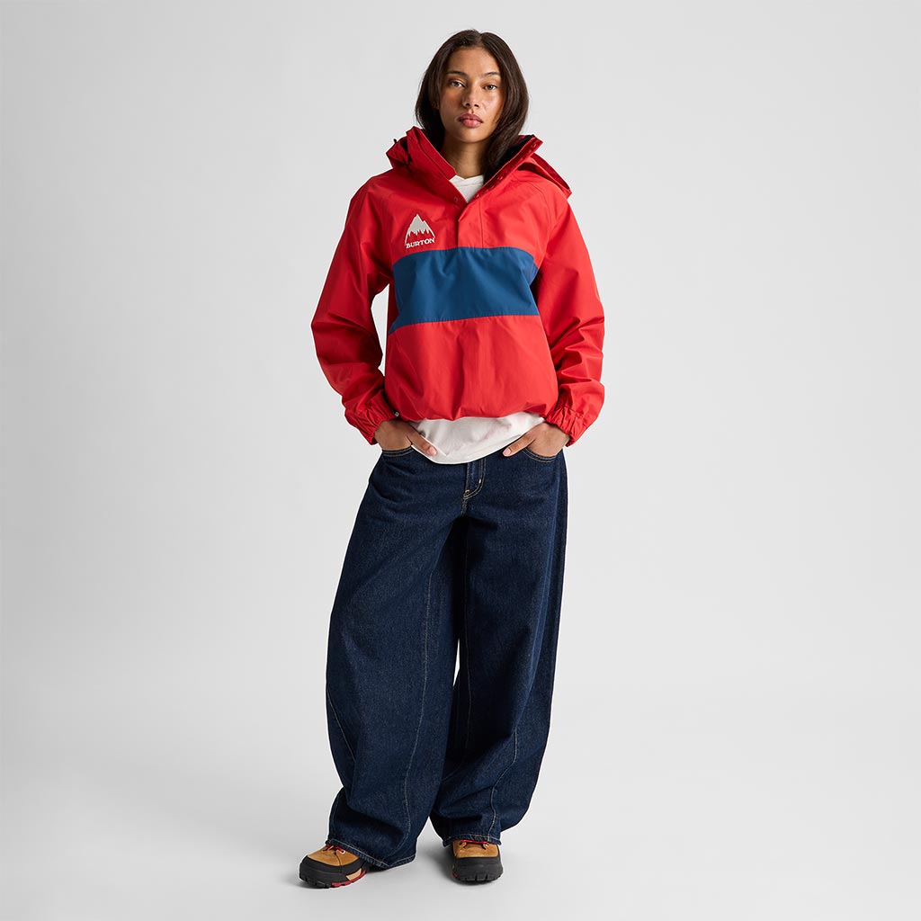 Burton 80's Powdershell 3L Jacket - Performer Red/Selvedge Blue