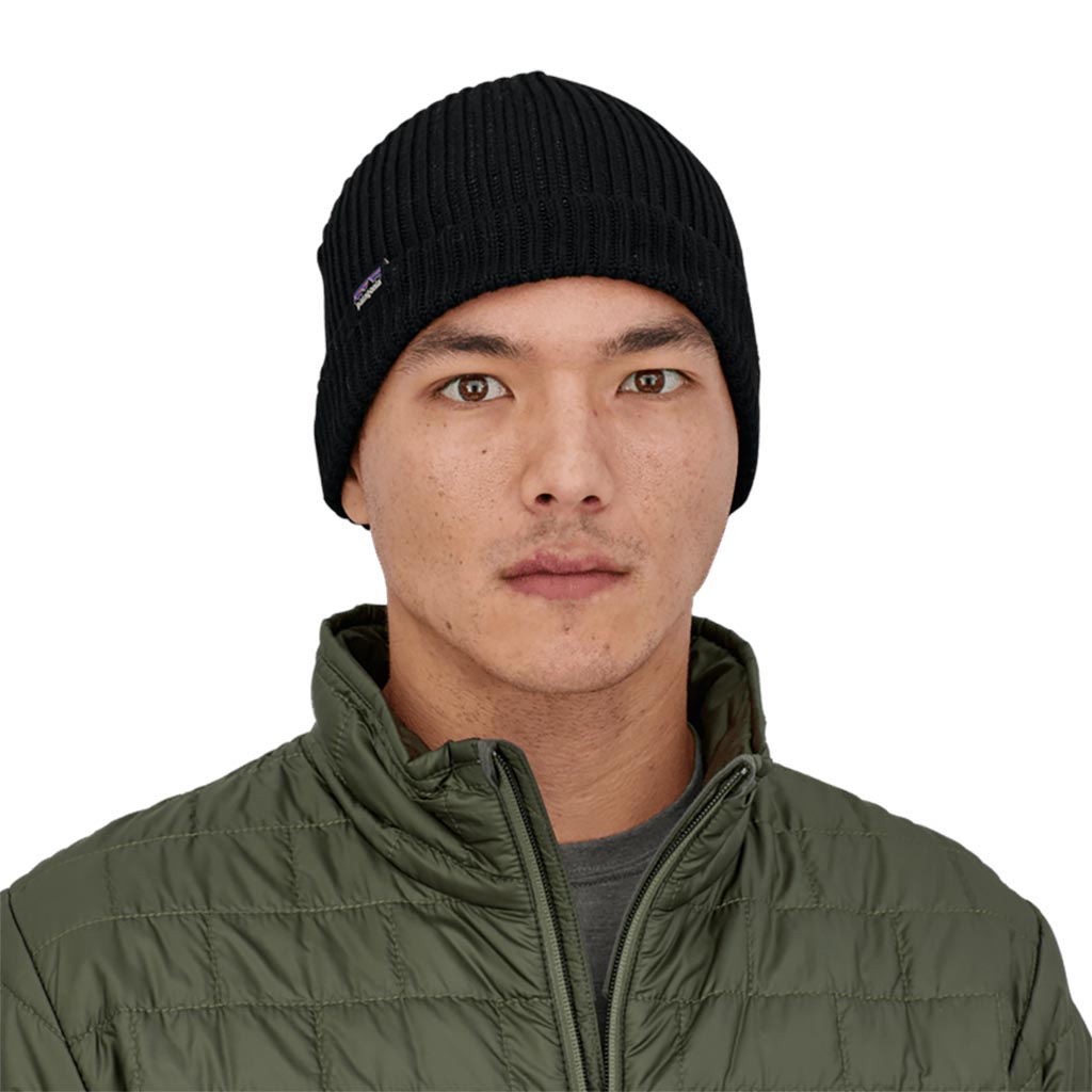 Patagonia Fishermans Rolled Beanie - Black