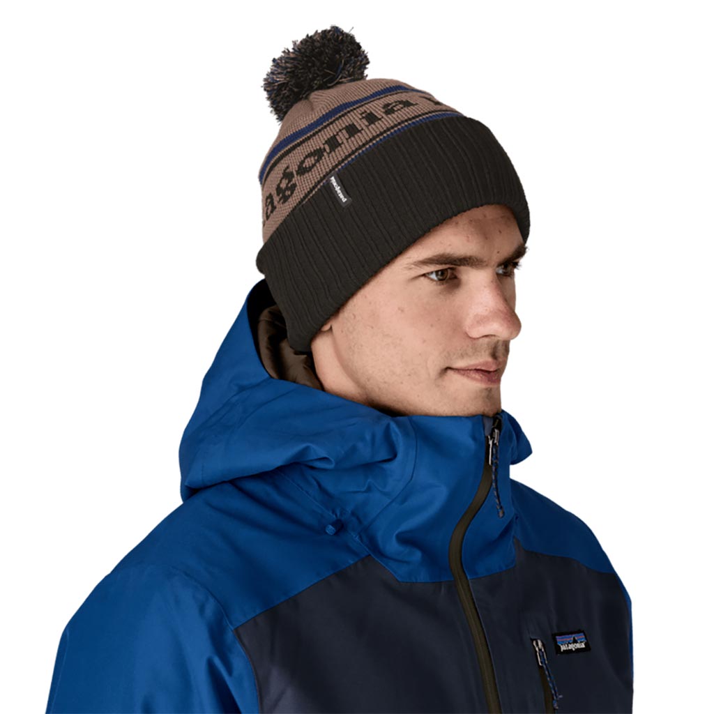 Patagonia Powder Town Beanie - Park Stripe Marlow Brown