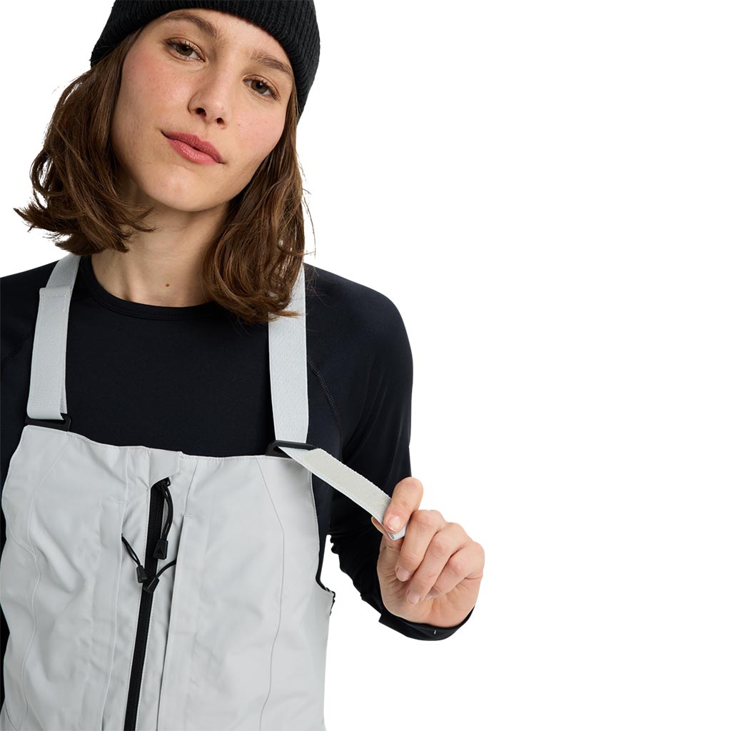 Burton 2026 Womens Reserve Gore Bib Pant - Grey Cloud