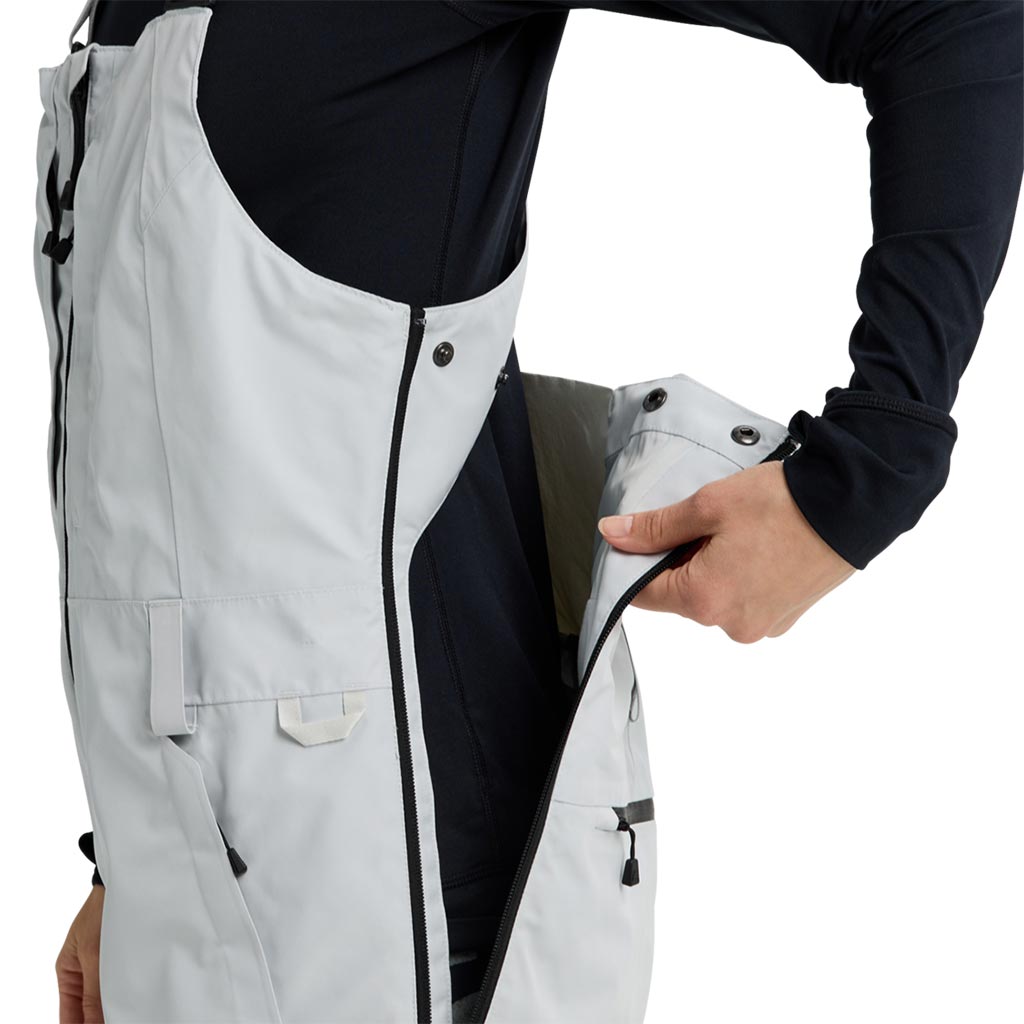 Burton 2026 Womens Reserve Gore Bib Pant - Grey Cloud