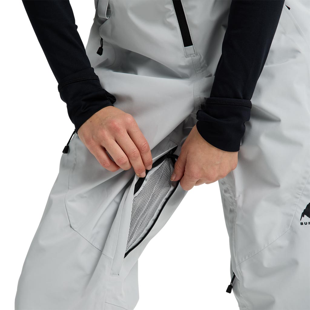 Burton 2026 Womens Reserve Gore Bib Pant - Grey Cloud