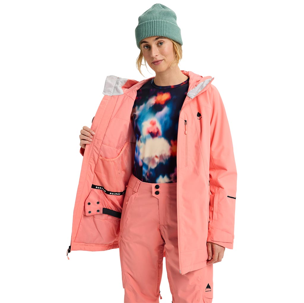 Burton 2026 Womens Insulated Reserve Jacket - Sunrise Coral