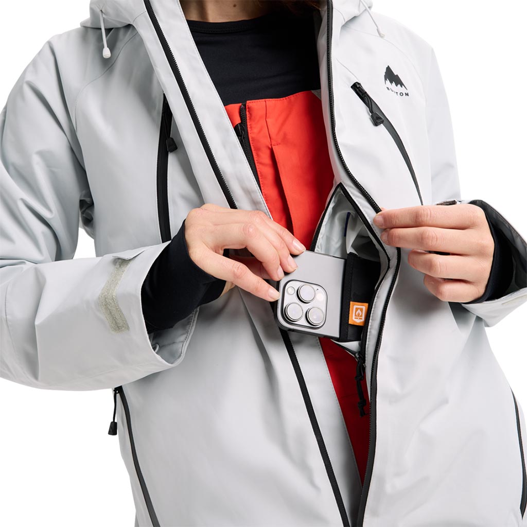 Burton 2026 Womens Reserve Gore Insulated Jacket - Grey Cloud